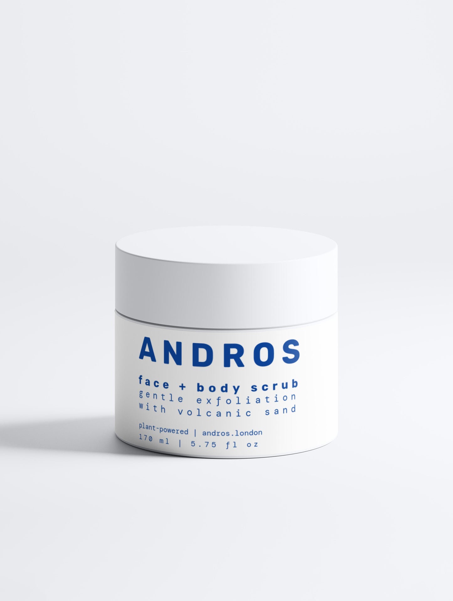 Volcano face + body scrub with AHA