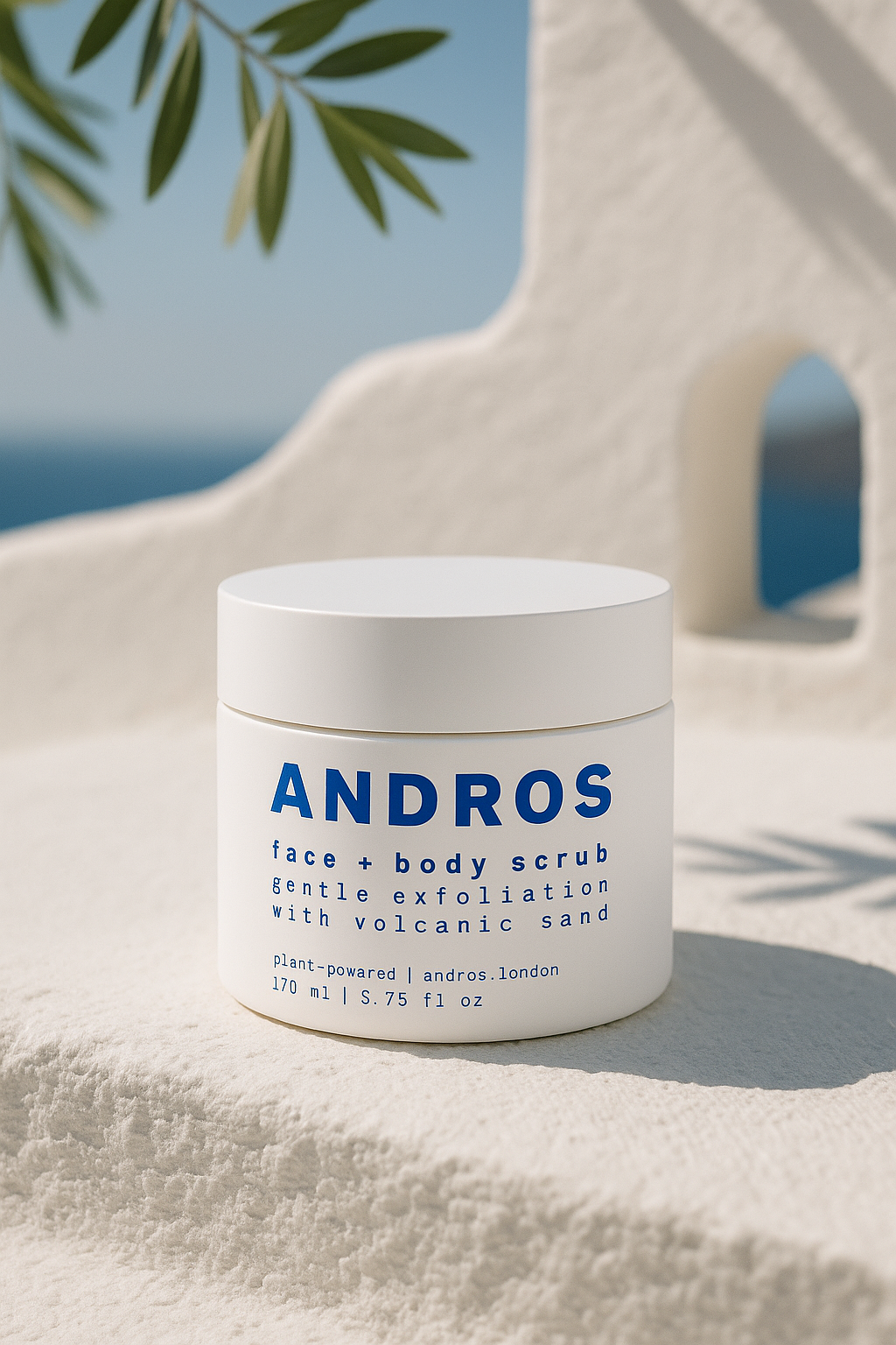 Volcano face + body scrub with AHA
