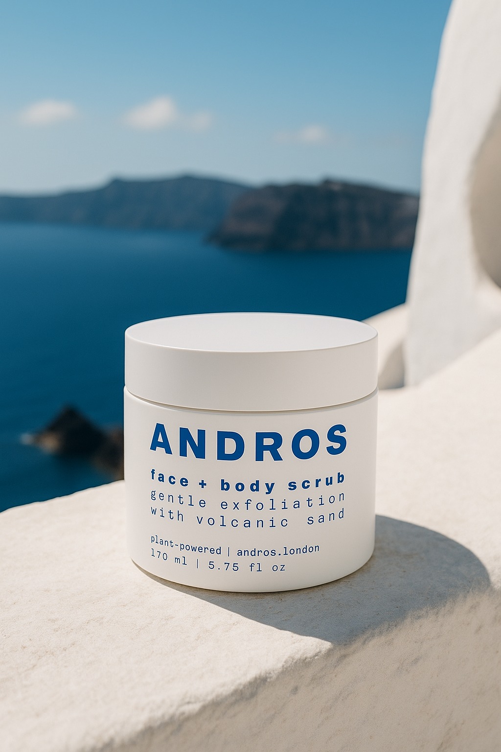 Volcano face + body scrub with AHA