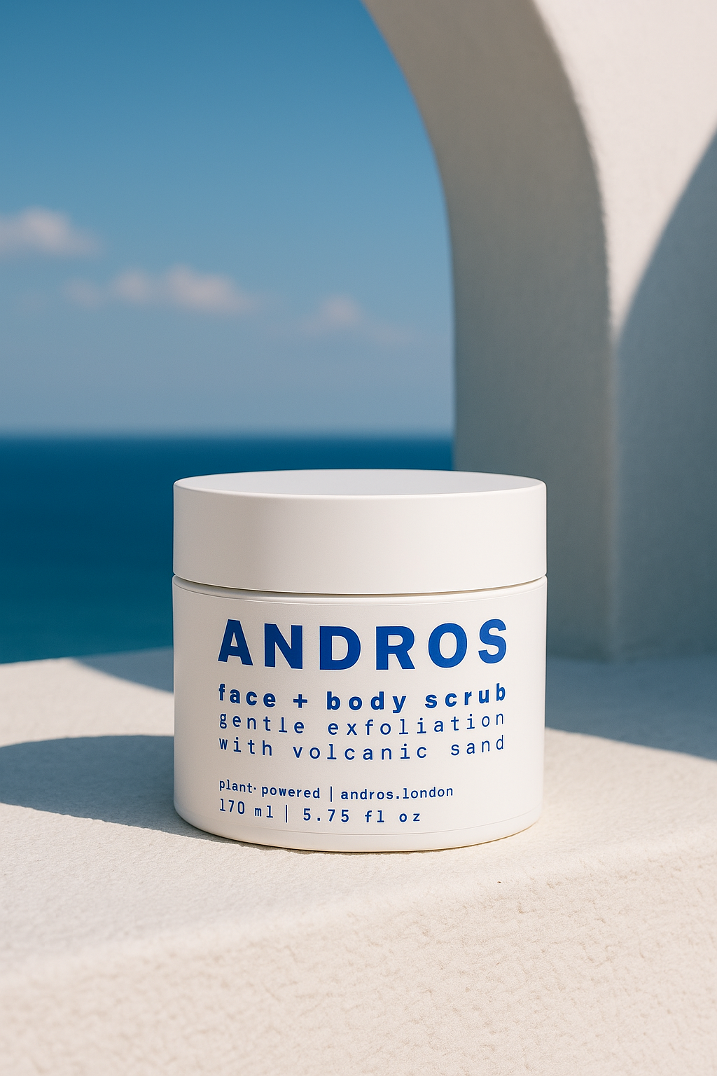 Volcano face + body scrub with AHA