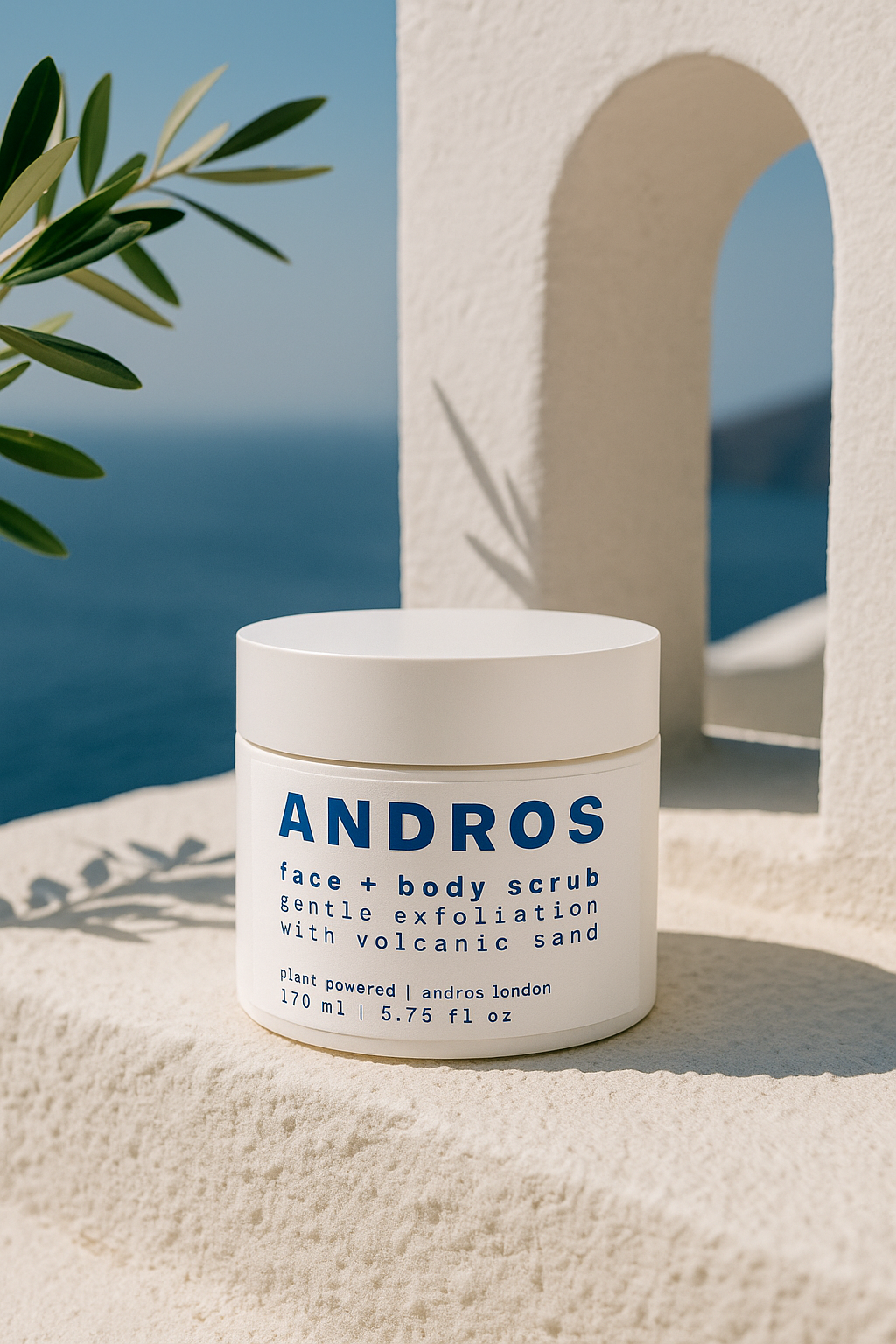 Volcano face + body scrub with AHA