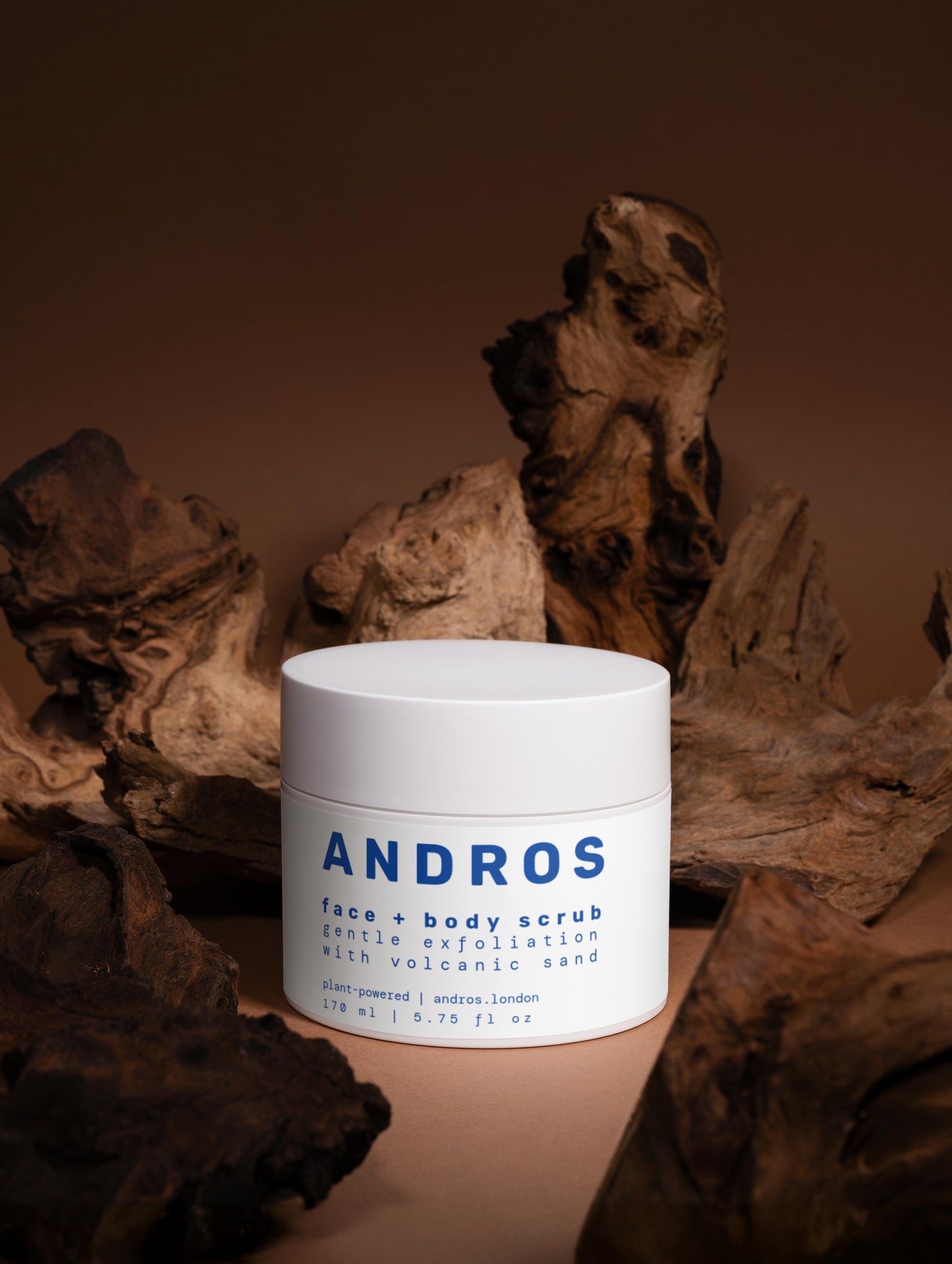 Volcano face + body scrub with AHA